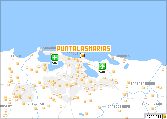 map of Punta Las Marias