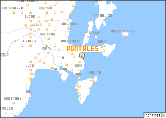 map of Puntales