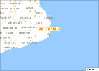 map of Punta Mala