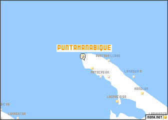 map of Punta Manabique