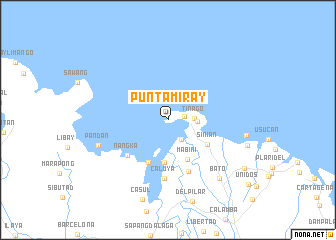 map of Punta Miray