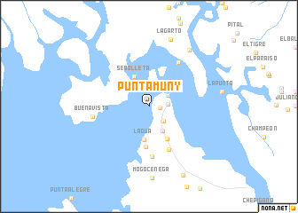 map of Punta Muñy