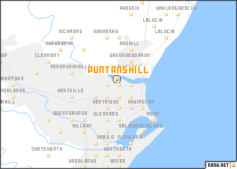 map of Puntans Hill