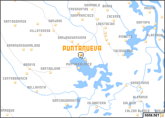 map of Punta Nueva