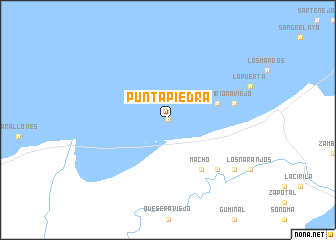 map of Punta Piedra