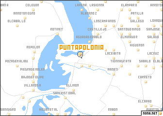 map of Punta Polonia