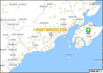 map of Punta Princesa