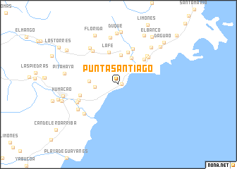 map of Punta Santiago
