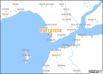 map of Punta Yeke