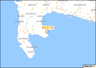 map of Punta