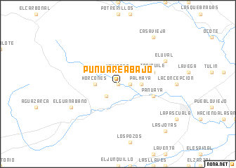 map of Punuare Abajo