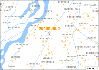 map of Pununwāla