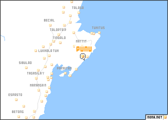 map of Punu