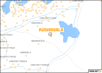 map of Punwārwāla