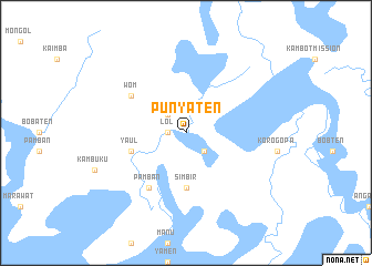 map of Punyaten