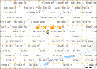 map of Punzenhofen