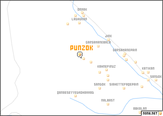 map of Pūnzok