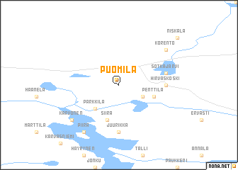 map of Puomila