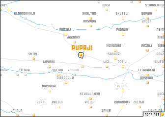 map of Pupāji