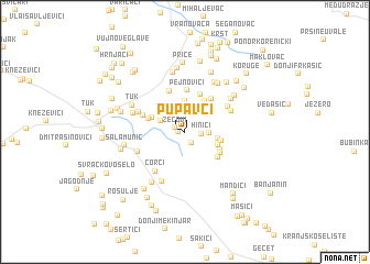 map of Pupavci