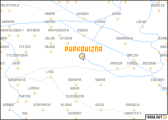 map of Pupkowizna