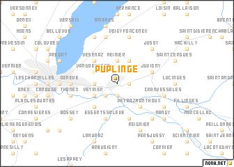 map of Puplinge