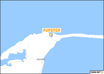 map of Puponga