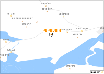 map of Pupovina