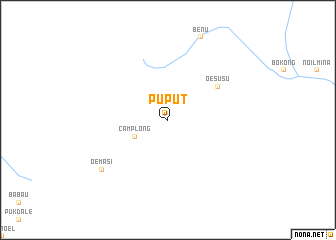 map of Puput