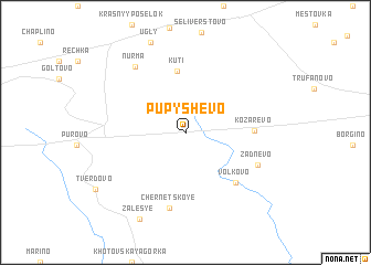 map of Pupyshevo