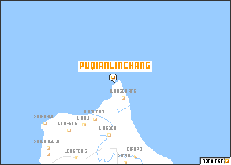 map of Puqianlinchang