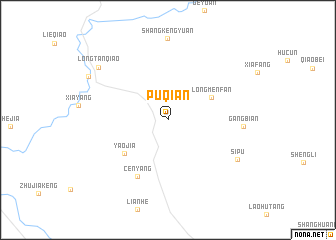 map of Puqian