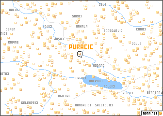 map of Puračić