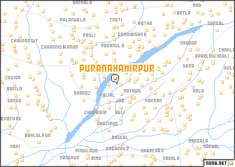 map of Purāna Hamīrpur