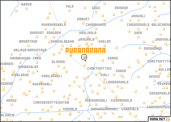 map of Purāna Rāna