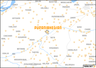 map of Purāni Bhediān