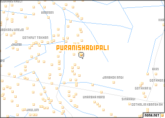 map of Purāni Shādipali