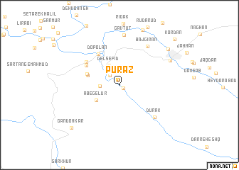 map of Pūrāz