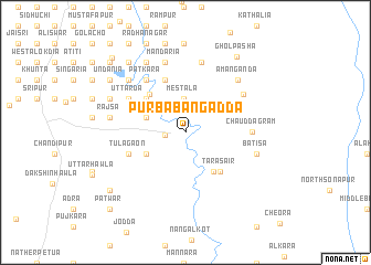 map of Purba Bangadda