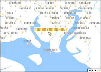 map of Purba Bara Dhali