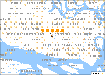 map of Purba Burdia