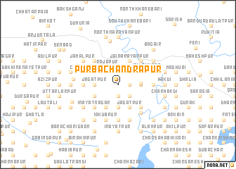 map of Purba Chandrapur