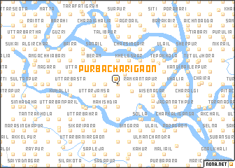 map of Purba Chārigaon