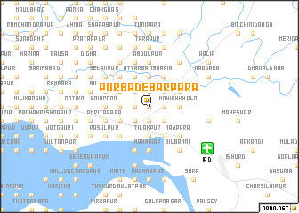 map of Purba Debarpāra