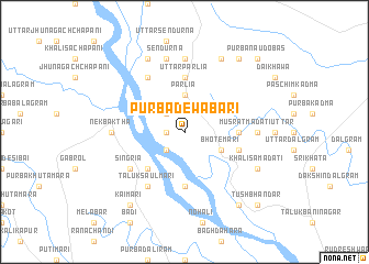 map of Purba Dewabāri