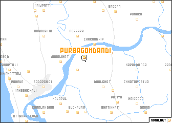 map of Purba Gomdandi