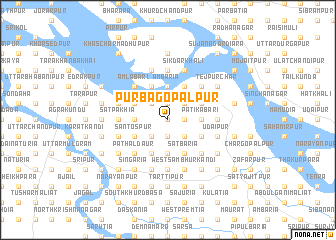 map of Purba Gopālpur