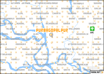 map of Purba Gopālpur