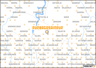 map of Purba Gosāinpur