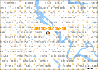 map of Purba Khāl Pādhoa